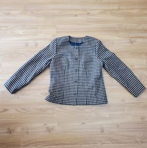 Vintage Wool Plaid Blazer